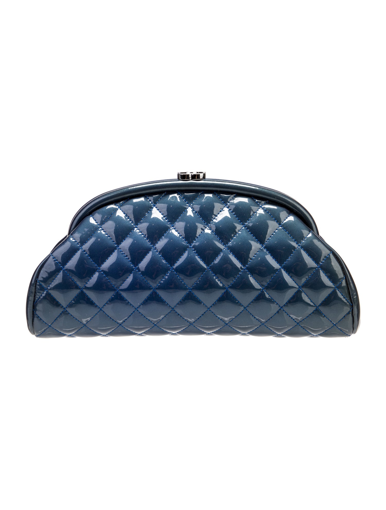 Chanel Patent Timeless Frame Clutch